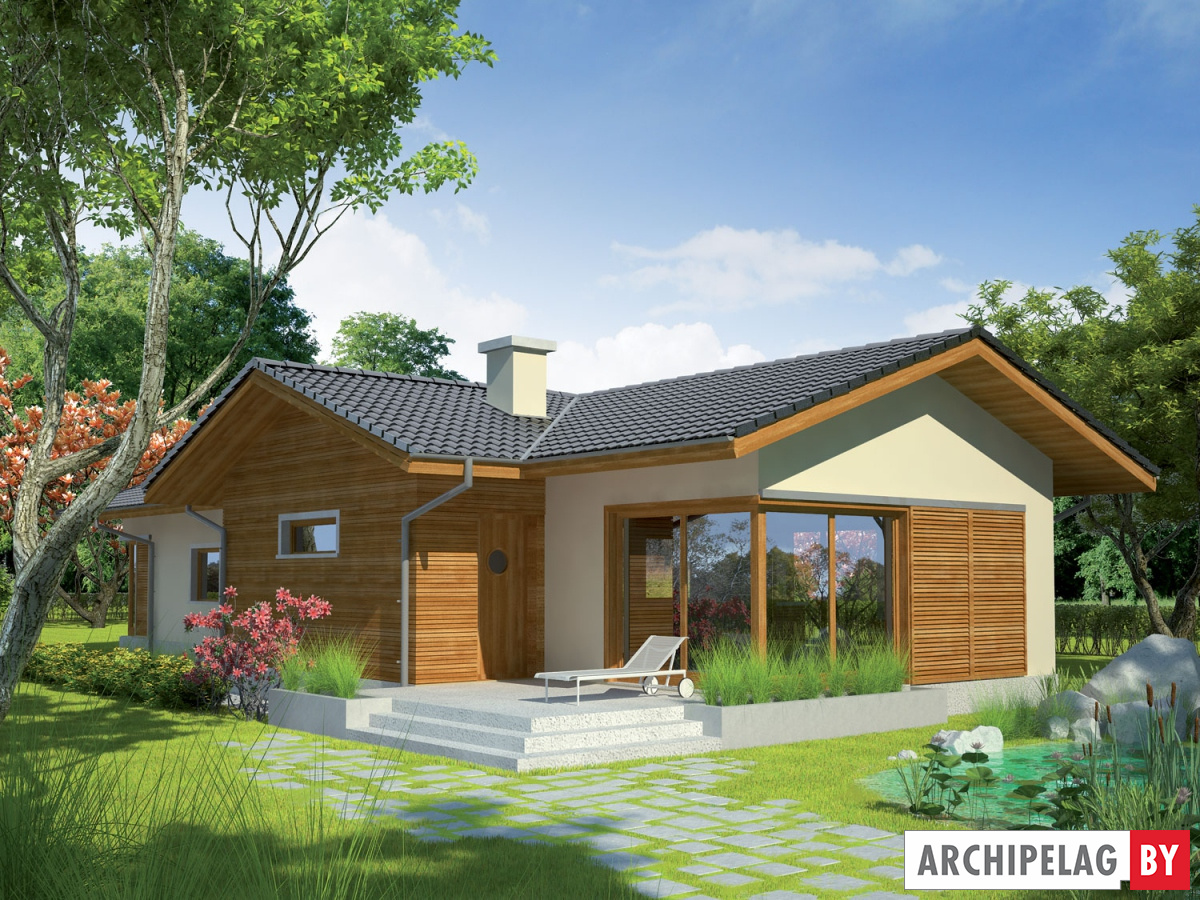 บ้านทรงลึกยาวขนาด 3 ห้องนอน แต่งไม้สวยเรียบหรู