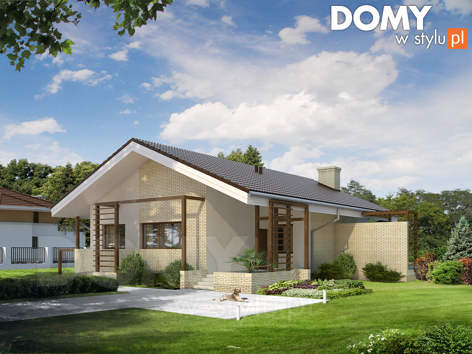 บ้านแต่งอิฐดีไซน์โปร่งร่วมสมัย พร้อมห้องกระจก sunroom