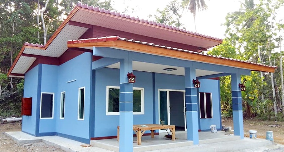 รีวิว บ้านโมเดิร์นชั้นเดียว พื้นที่ใช้สอย 85 ตร.ม. 2 ห้องนอน 1 ห้องน้ำ งบประมาณ 480,000 บาท